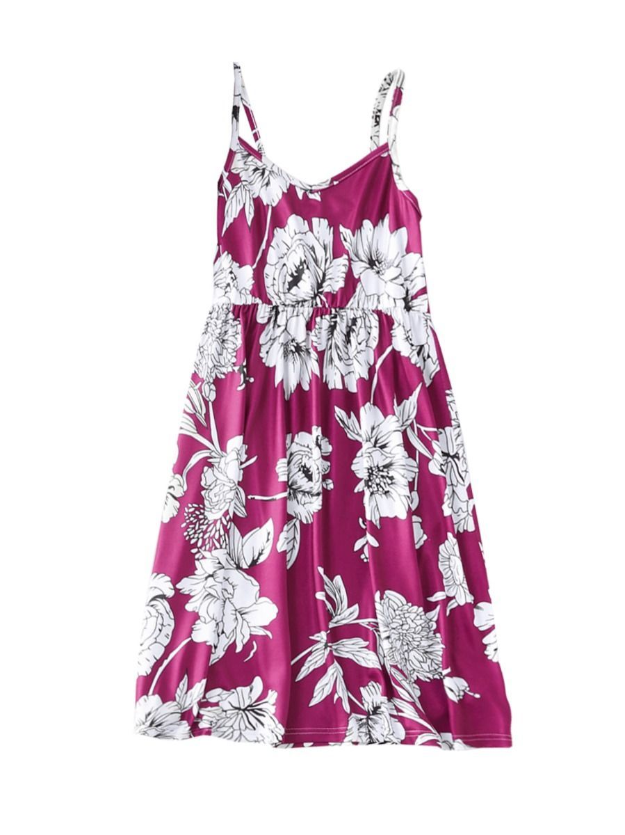 Mom and Me Matching Big Flower Sundress - dianjiang-