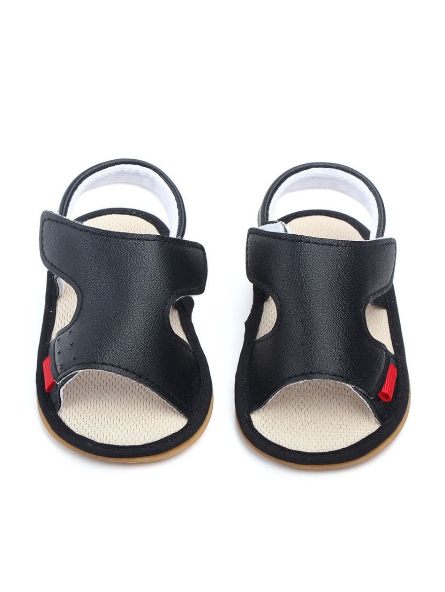 Solid Color Anti-Slip Prewalker Baby Sandals - dianjiang-