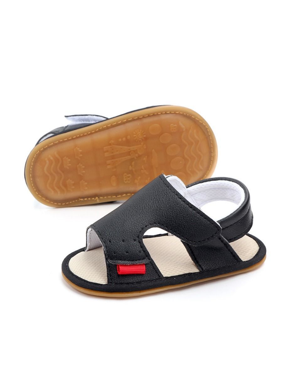 Solid Color Anti-Slip Prewalker Baby Sandals - dianjiang-