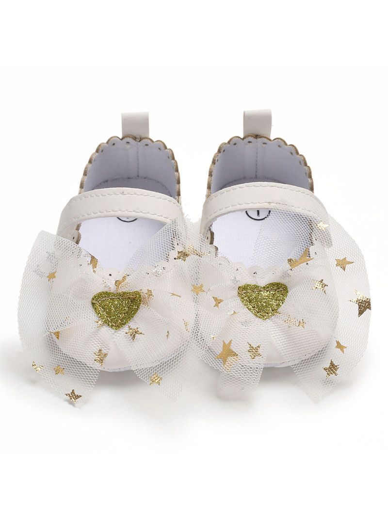 T-bar Bow Accessories Princess Crib Shoes - dianjiang-