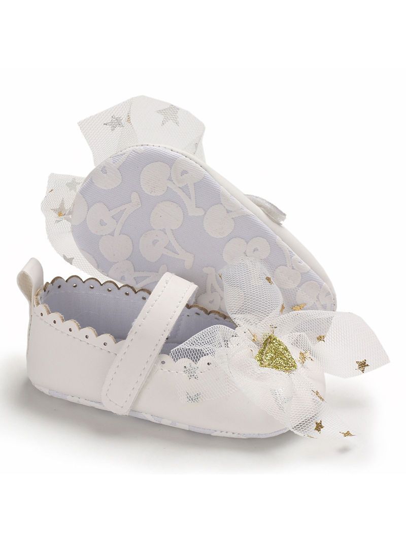 T-bar Bow Accessories Princess Crib Shoes - dianjiang-