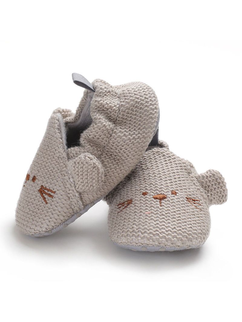 Cute Animal Style Knit Baby Shoes - dianjiang-