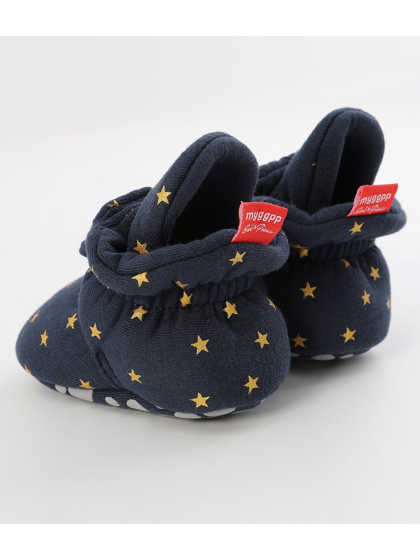 Infant Baby Star Pattern Velcro First Start Crib Shoes - dianjiang-