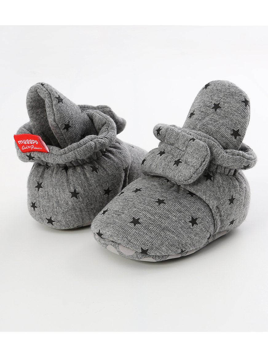 Infant Baby Star Pattern Velcro First Start Crib Shoes - dianjiang-