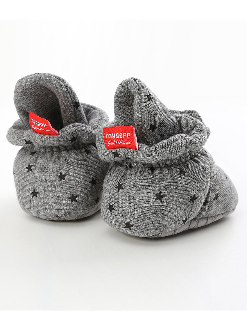 Infant Baby Star Pattern Velcro First Start Crib Shoes - dianjiang-