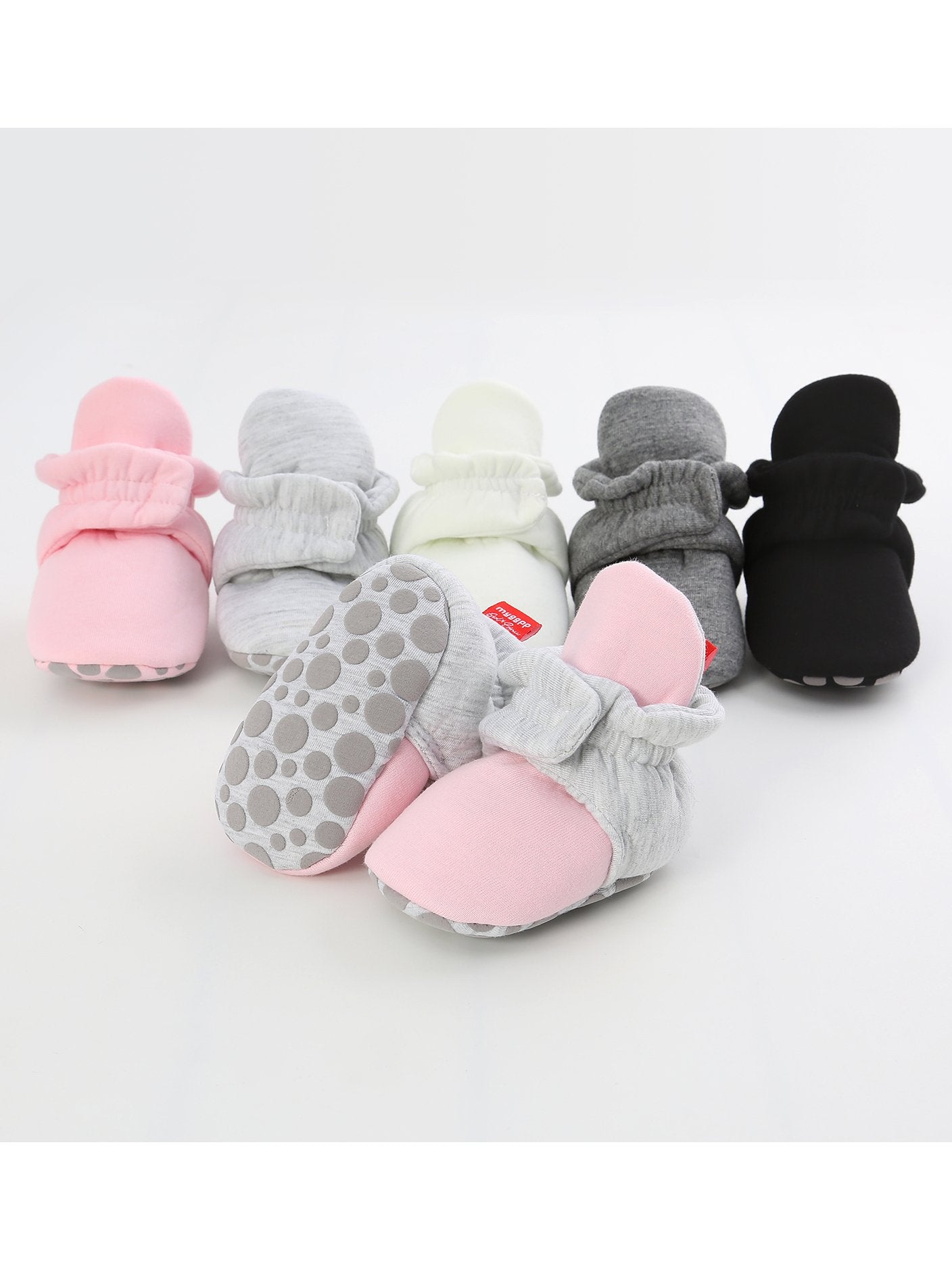 Infant Baby Star Pattern Velcro First Start Crib Shoes - dianjiang-