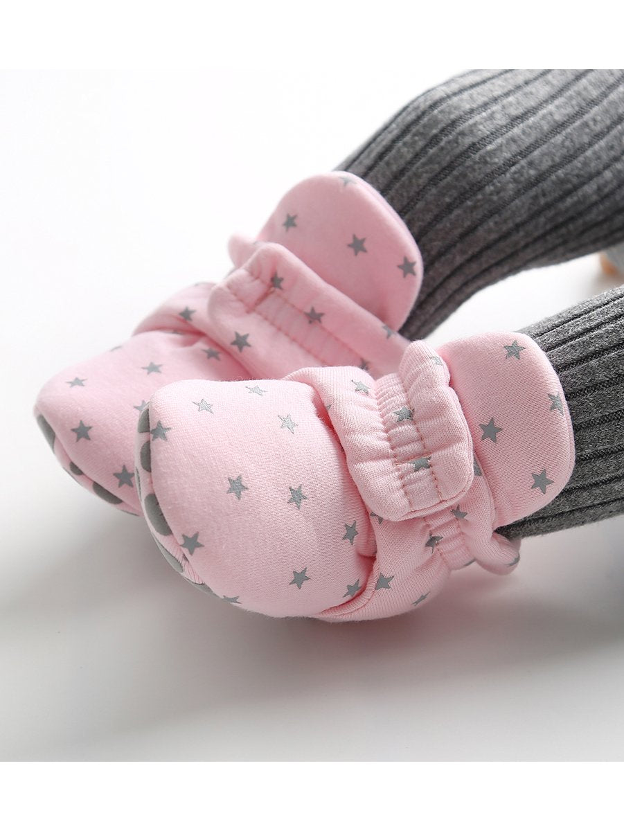 Infant Baby Star Pattern Velcro First Start Crib Shoes - dianjiang-