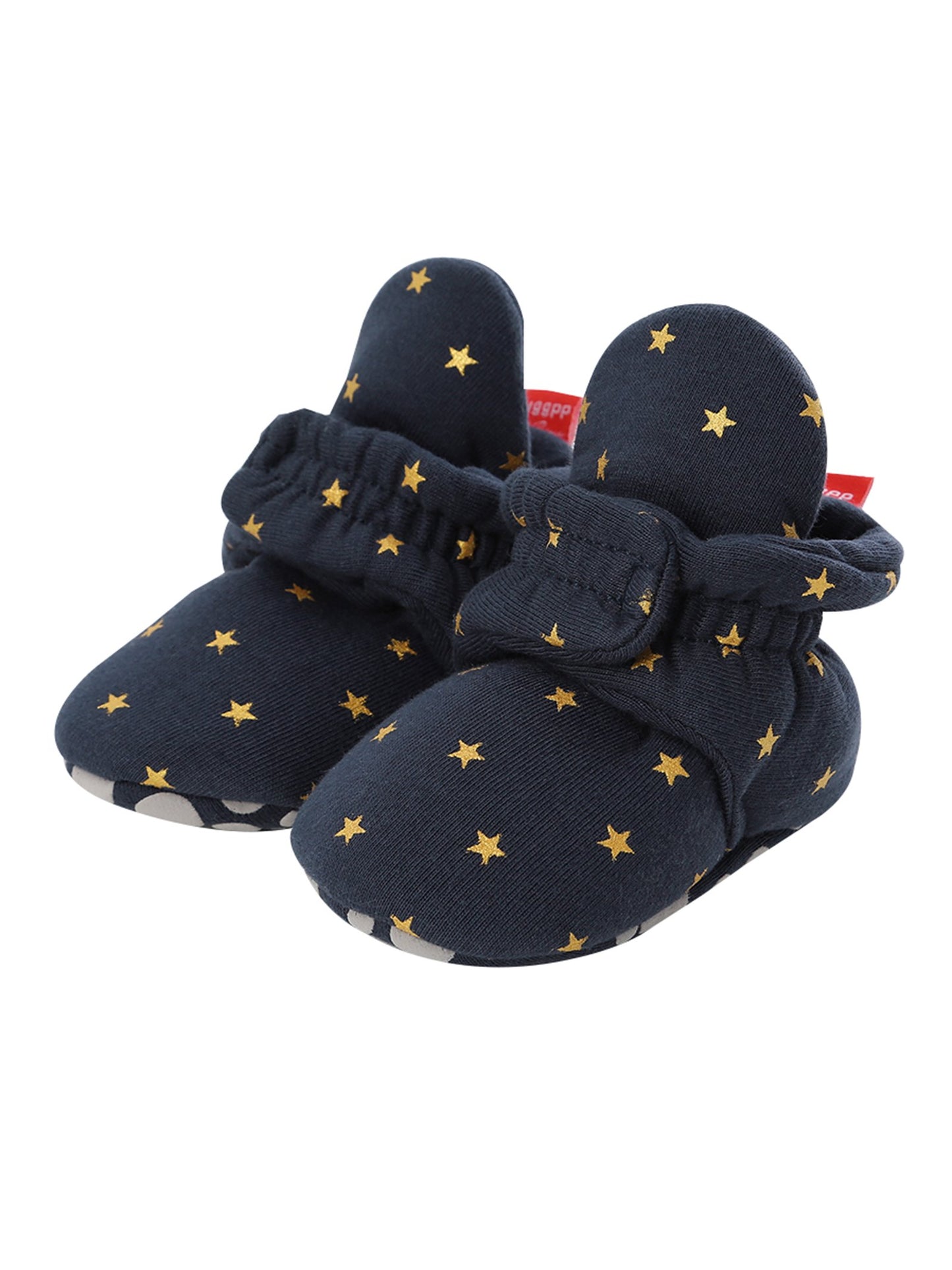 Infant Baby Star Pattern Velcro First Start Crib Shoes - dianjiang-