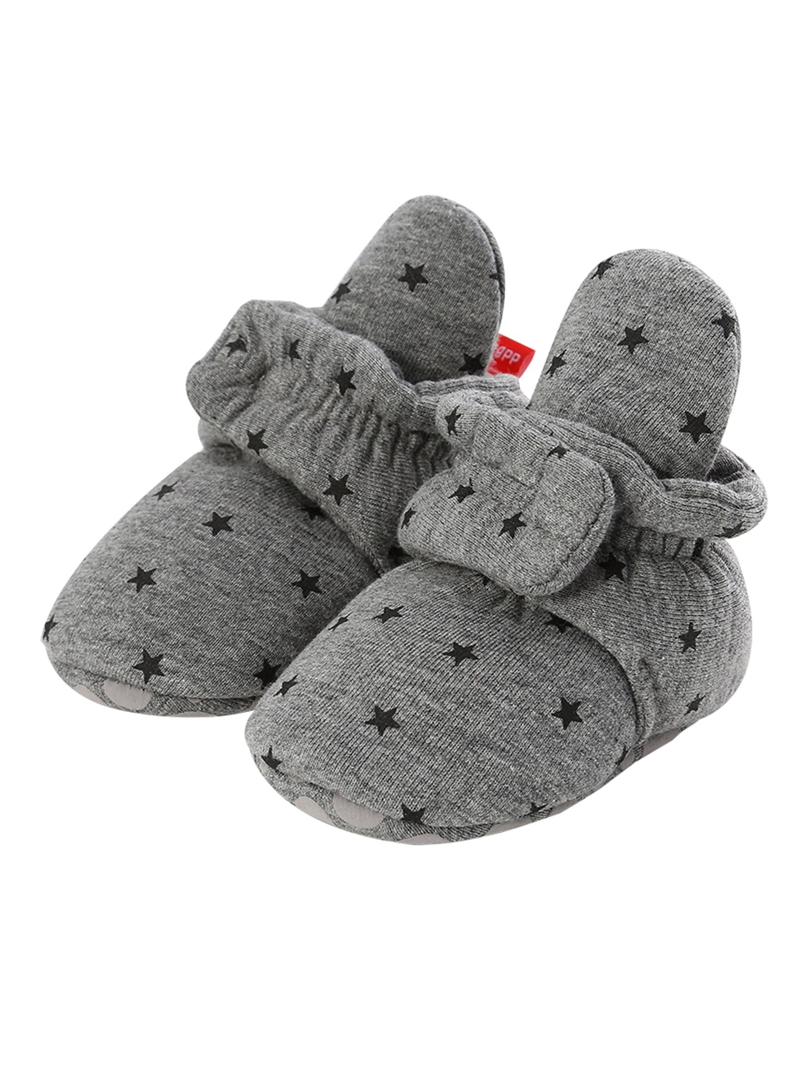 Infant Baby Star Pattern Velcro First Start Crib Shoes - dianjiang-