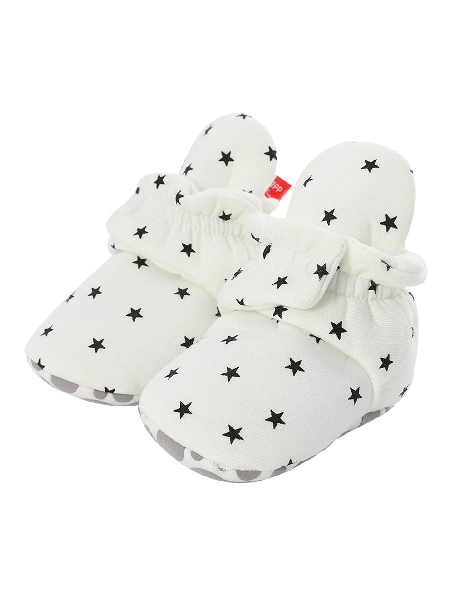 Infant Baby Star Pattern Velcro First Start Crib Shoes - dianjiang-