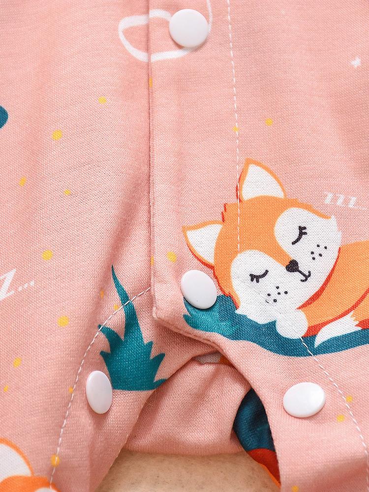 Adorable Baby Fox Hooded Jumpsuit - dianjiang-