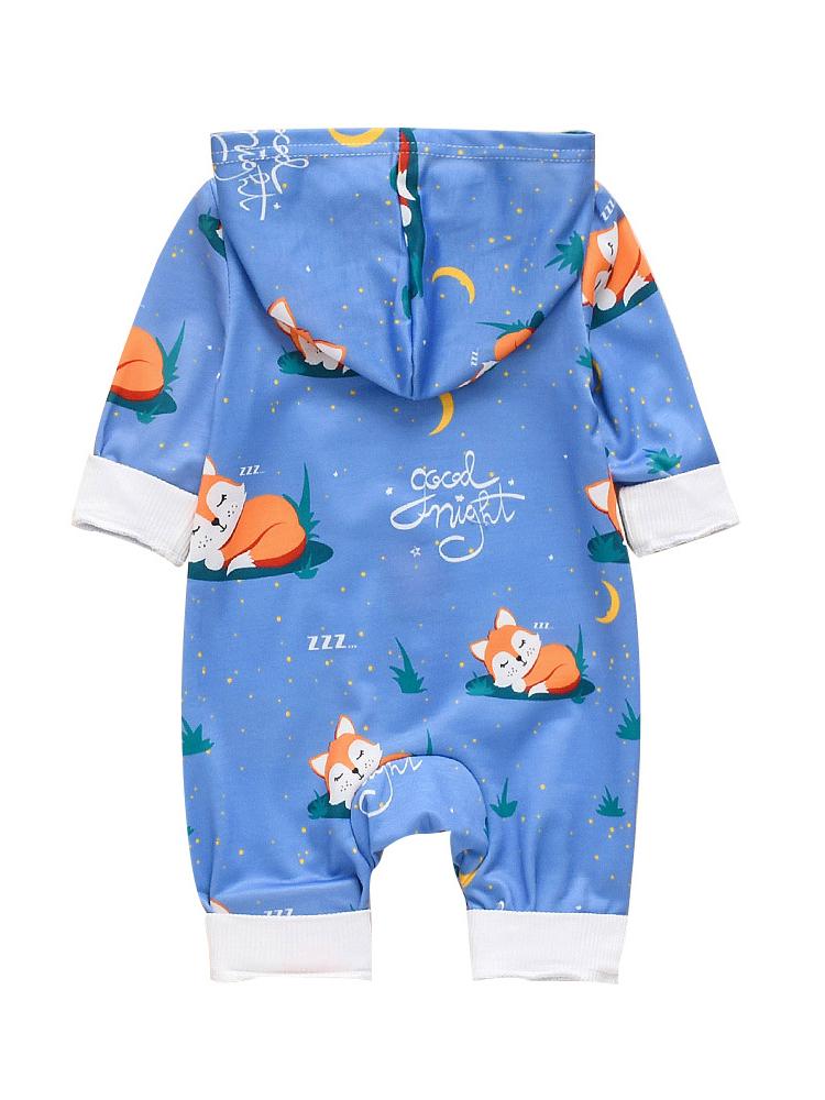 Adorable Baby Fox Hooded Jumpsuit - dianjiang-