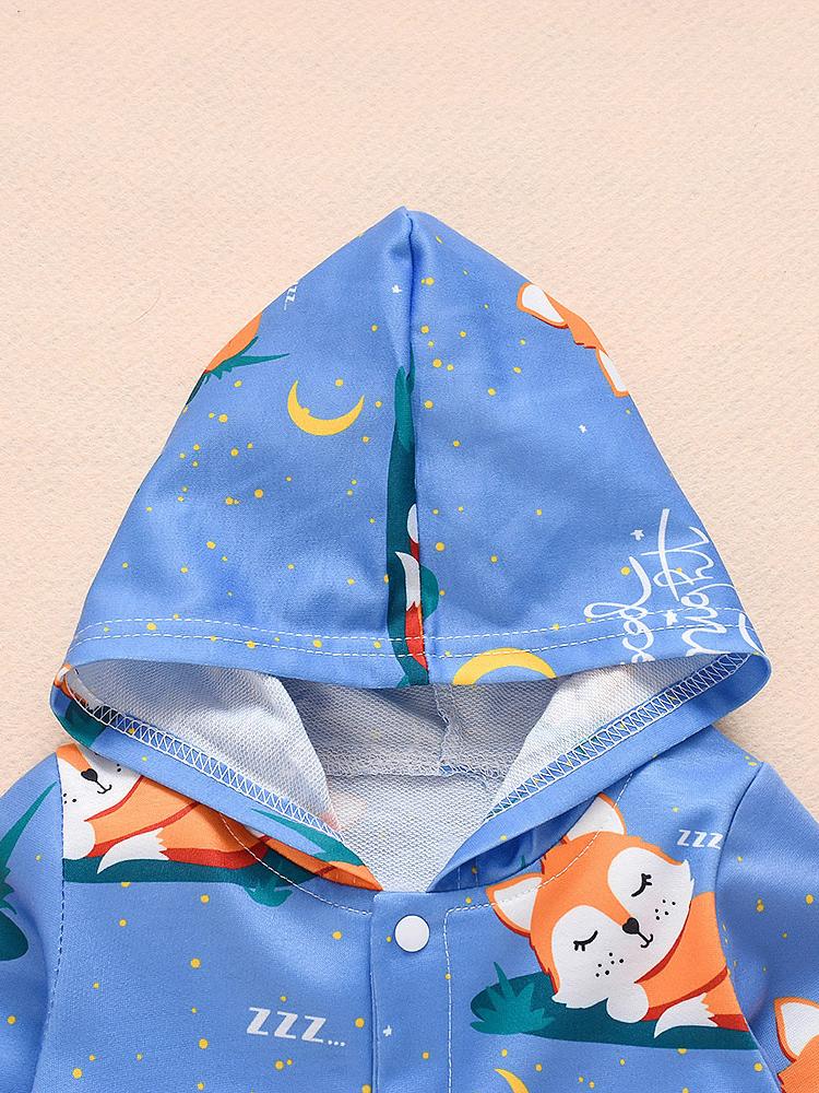 Adorable Baby Fox Hooded Jumpsuit - dianjiang-