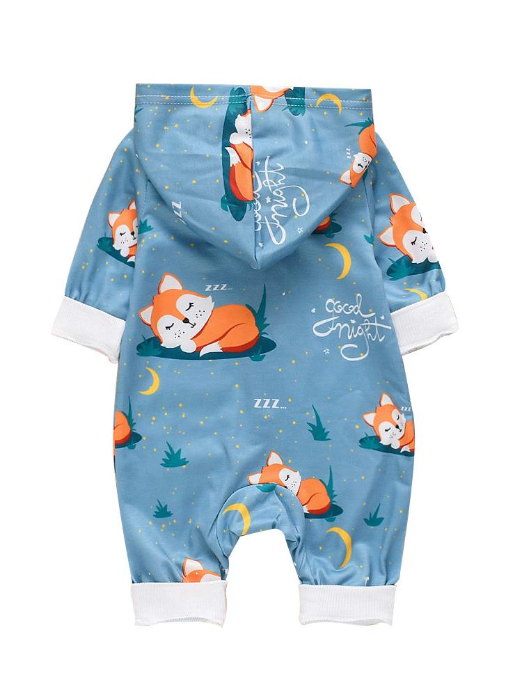 Adorable Baby Fox Hooded Jumpsuit - dianjiang-