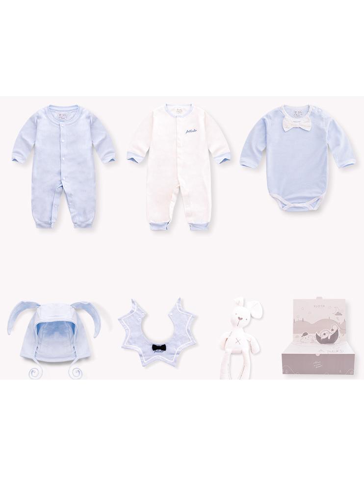 6PCS Adorable Newborn Baby Angle Bunny Rabbit Gift Boxed Outfits - dianjiang-