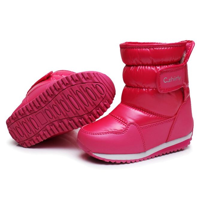 Toddler Big Kids Adult Winter Waterproof Solid Color Snow Boots 3-color - dianjiang-