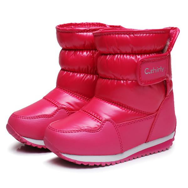 Toddler Big Kids Adult Winter Waterproof Solid Color Snow Boots 3-color - dianjiang-