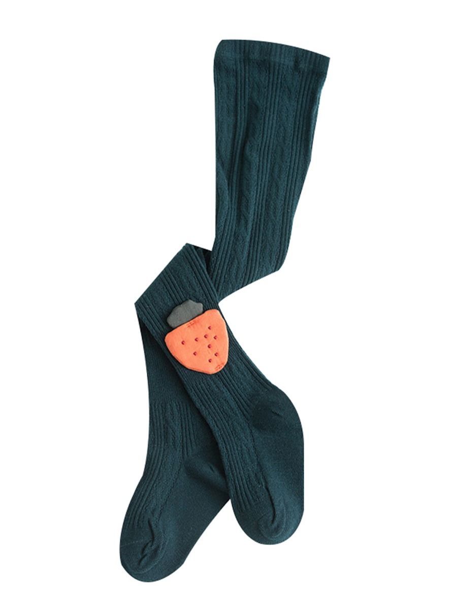 2-PACK Pantyhose Strawberry Mushroom Pattern Stockings Baby Big Kids Tights Socks - dianjiang-