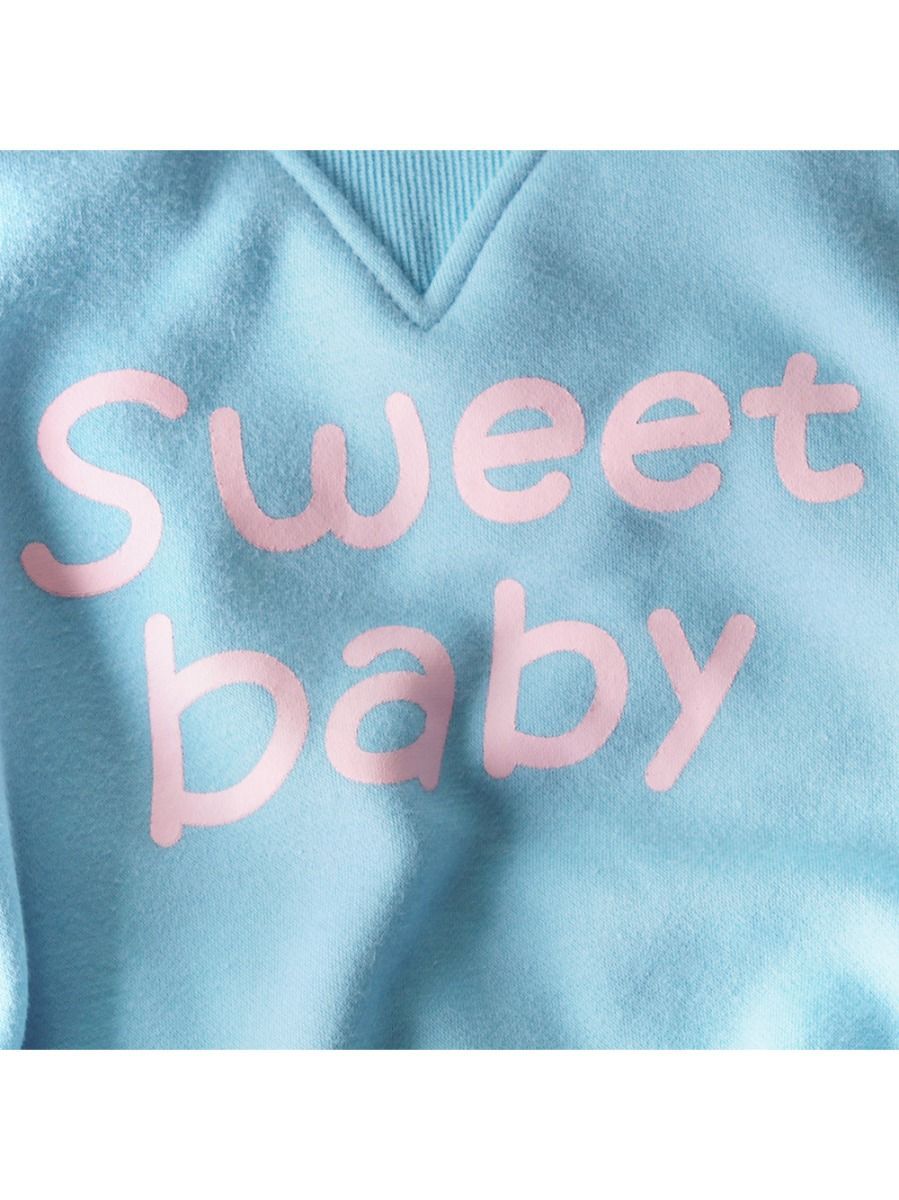 Winter 2-Piece Baby Fleece-lined Bodysuit and Headband Pink/Blue - dianjiang-