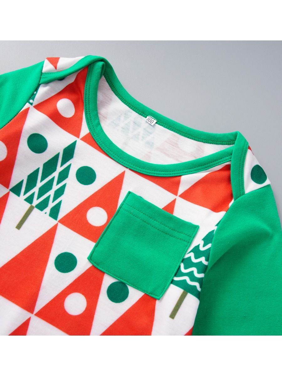 2-Piece Christmas Tree  Baby Coveralls Matching Hat - dianjiang-