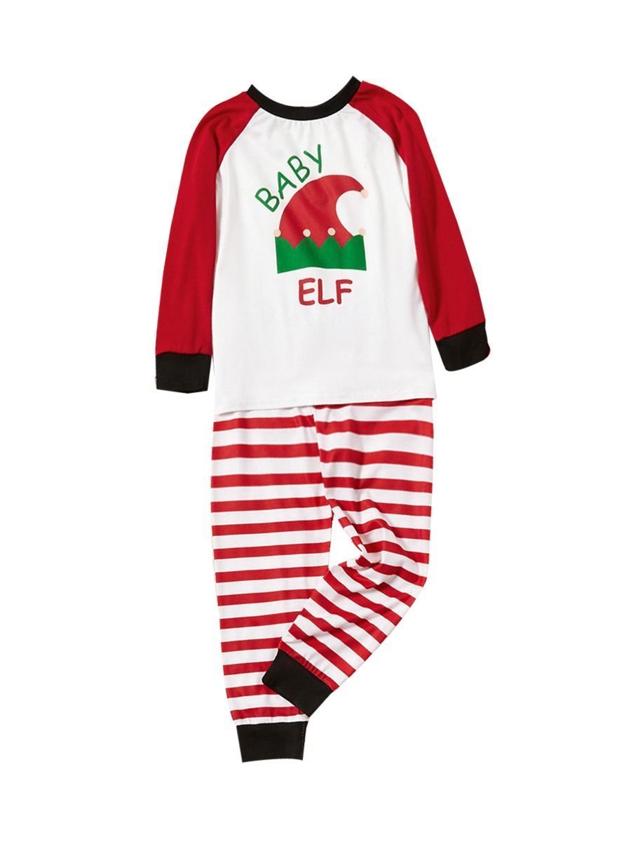 2-Piece Family Matching Christmas Hat Print Loungewear - dianjiang-