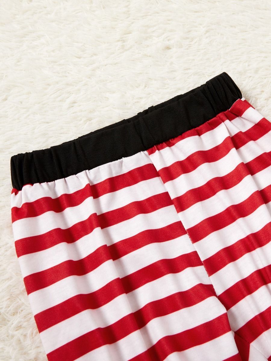 2-Piece Family Matching Christmas Hat Print Loungewear - dianjiang-