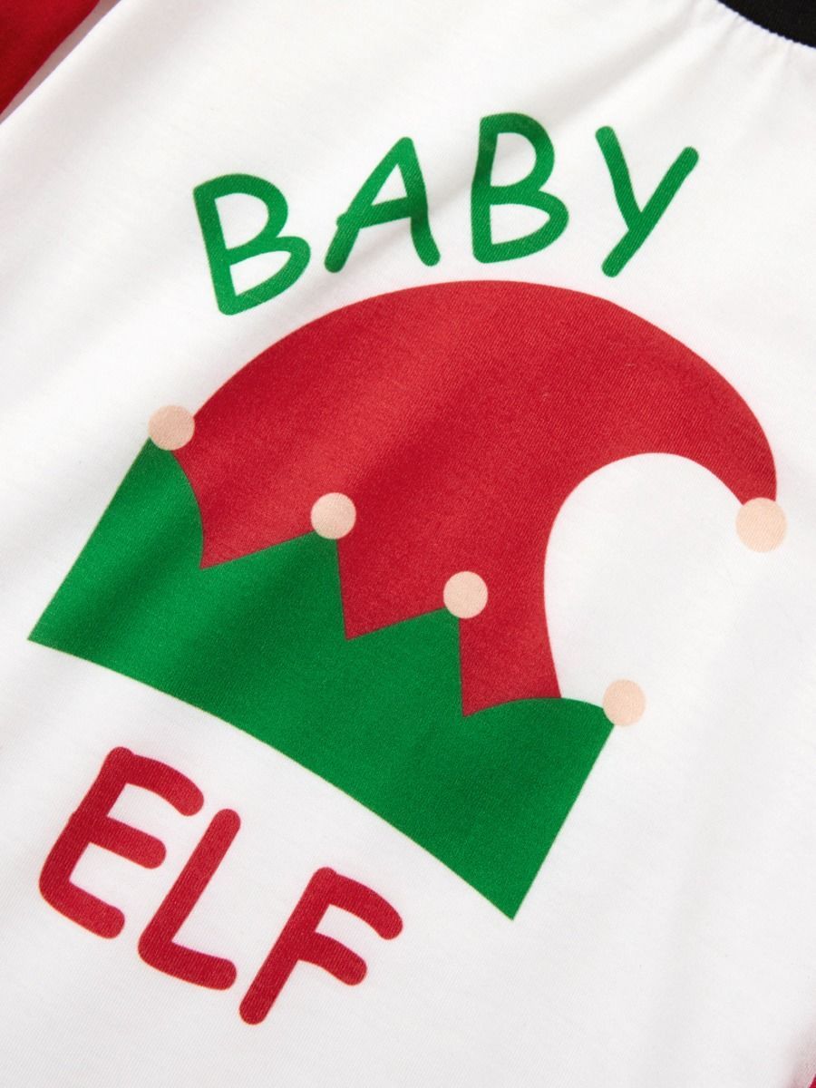 2-Piece Family Matching Christmas Hat Print Loungewear - dianjiang-