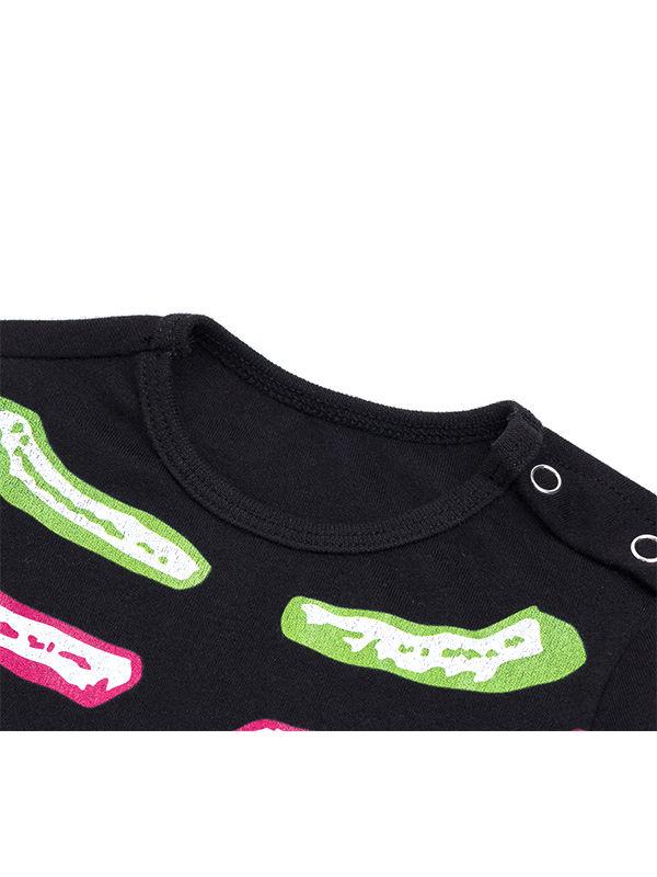 2-piece Halloween Skeleton Dress-like Jumpsuit+Headband Set - dianjiang-