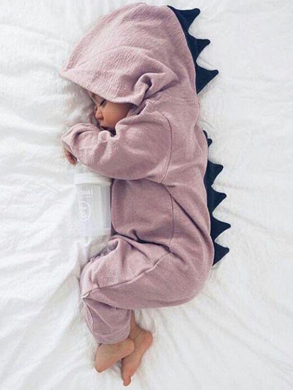 Dinosaur Style Zipper Romper Cute Sleep Suit Jumpsuit for Babies New - dianjiang-