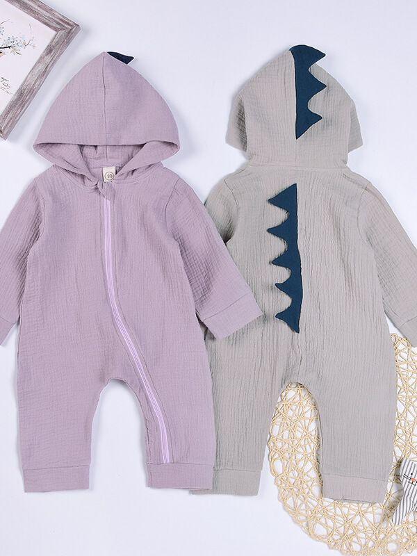 Dinosaur Style Zipper Romper Cute Sleep Suit Jumpsuit for Babies New - dianjiang-