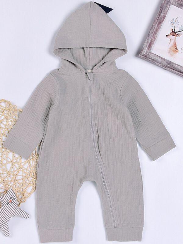 Dinosaur Style Zipper Romper Cute Sleep Suit Jumpsuit for Babies New - dianjiang-