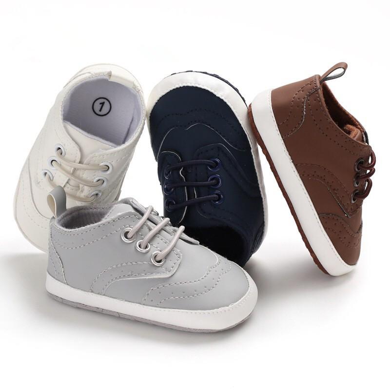 4 Solid Colors Baby Boy Crib Shoes Spring Fall - dianjiang-