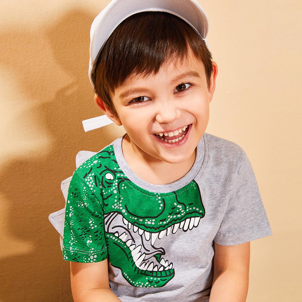 Cool Dinosaur T-shirt for Toddler Big Boys - dianjiang-