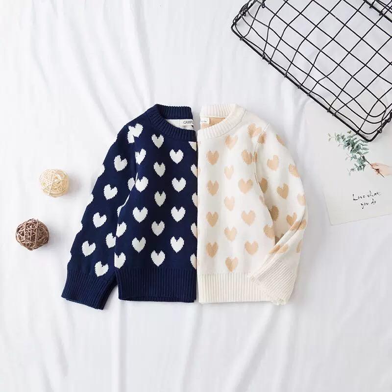 Stylish Baby Toddler Girl Love Heart Crochet Sweater - dianjiang-