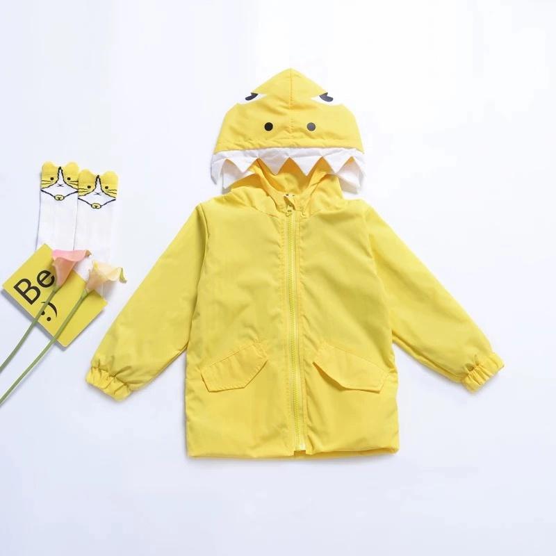 Cute Baby little Kids Cartoon Dinosaur Hooded Jacket - dianjiang-