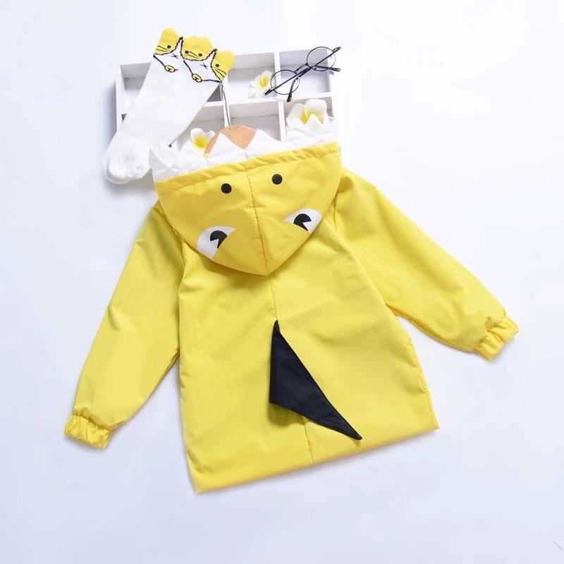 Cute Baby little Kids Cartoon Dinosaur Hooded Jacket - dianjiang-