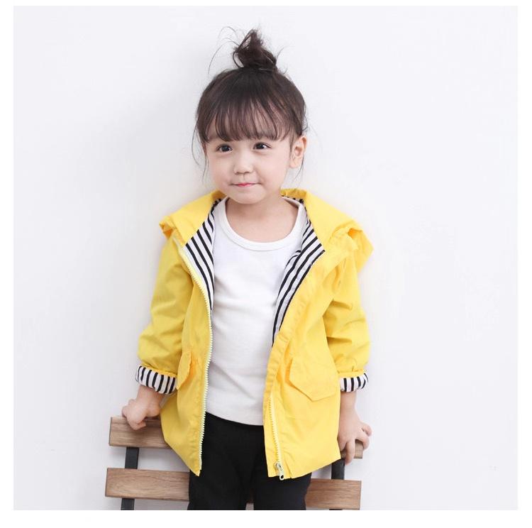 Fashion Duck Style Clothes Wind Rain Jacket Zip Light Hooded Coat For Baby Little Boys Girls Kids - dianjiang-