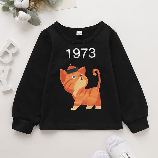 Autumn Baby Cute Cat 1973 Pullover - dianjiang-