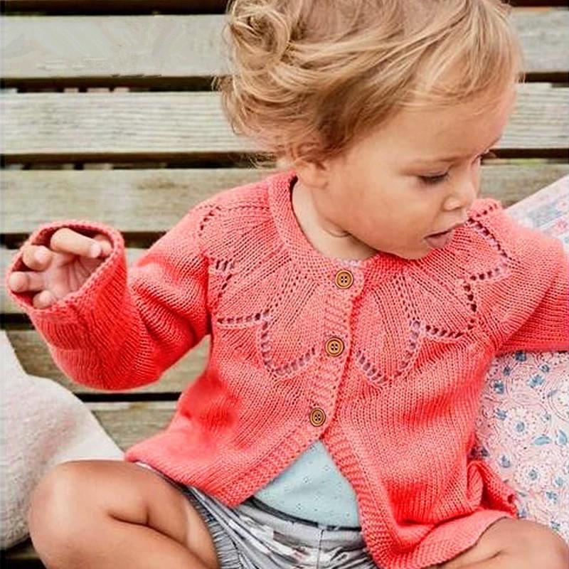 Autumn Baby Button Crochet Cardigan - dianjiang-