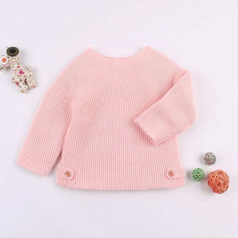 Stylish Solid Color Knitted Sweater - dianjiang-