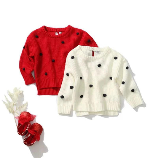 Long Sleeve Acrylic Knitted Baby Sweater - dianjiang-