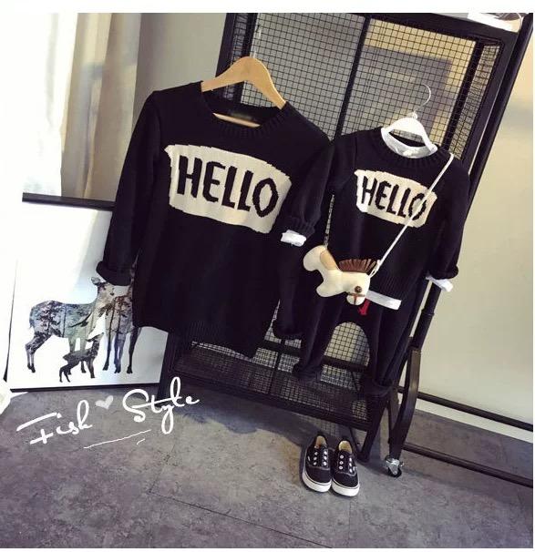 Knitted Pullover Top Babies Toddlers Boys Girls Mothers Sweater - dianjiang-