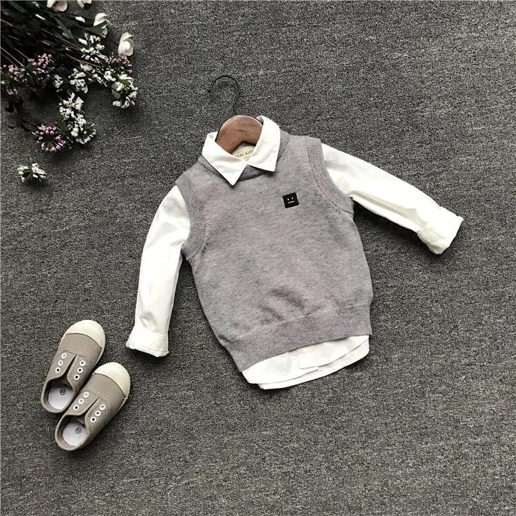 Sleeveless Jersey Pullover Sweater Vest Babies Toddlers Boys Top - dianjiang-