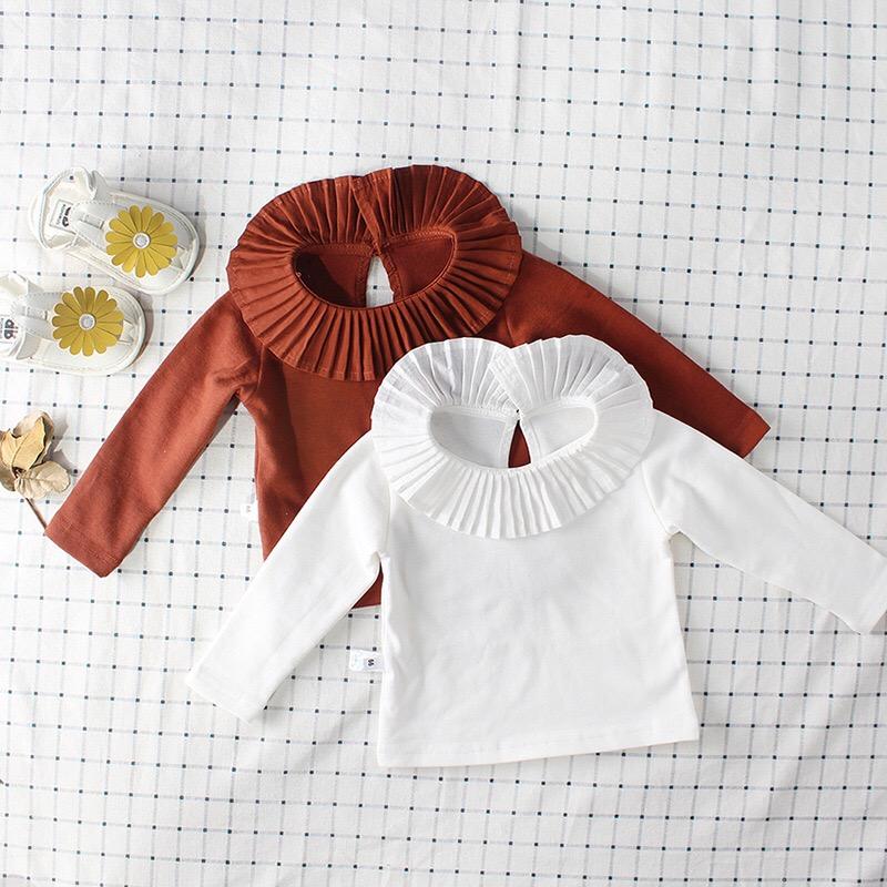 Spanish Style Baby Girl Ruffled Collar T-shirt Long Sleeve Top - dianjiang-