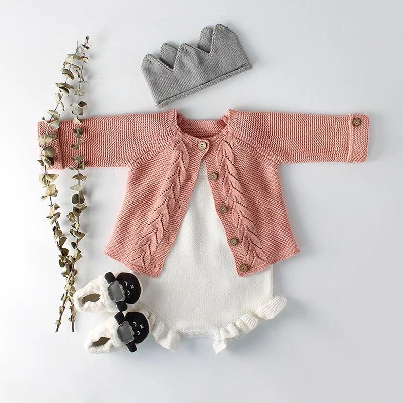 2 Colors Baby Boy Girl Long Sleeve Knitted Cardigan - dianjiang-