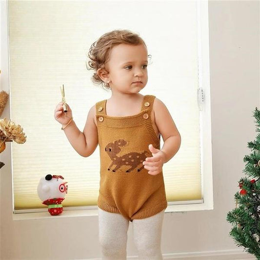 Adorable Baby Deer Crochet Bodysuit 5 Colors - dianjiang-