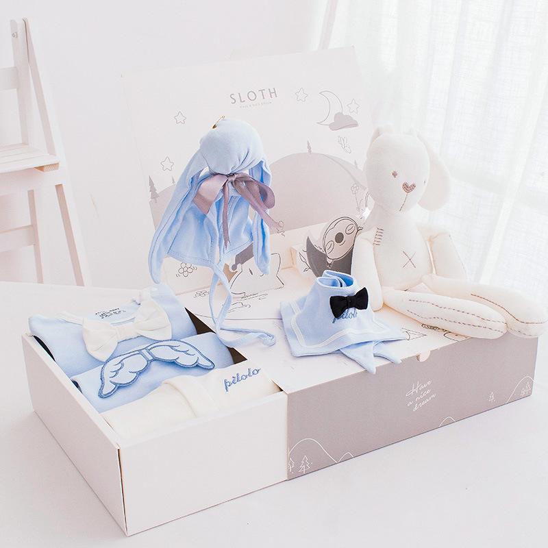 6PCS Adorable Newborn Baby Angle Bunny Rabbit Gift Boxed Outfits - dianjiang-