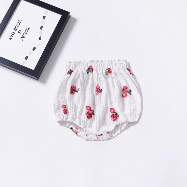 Cute Shorts Baby Little Girl Strawberry/Cherry Bread Pants Summer - dianjiang-