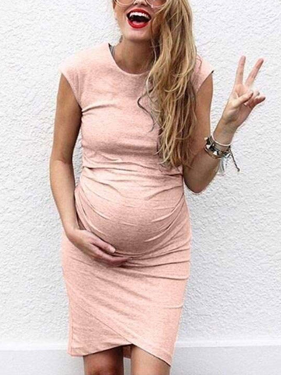 Plus Size Women Sexy Pregnant Belly Dress - dianjiang-