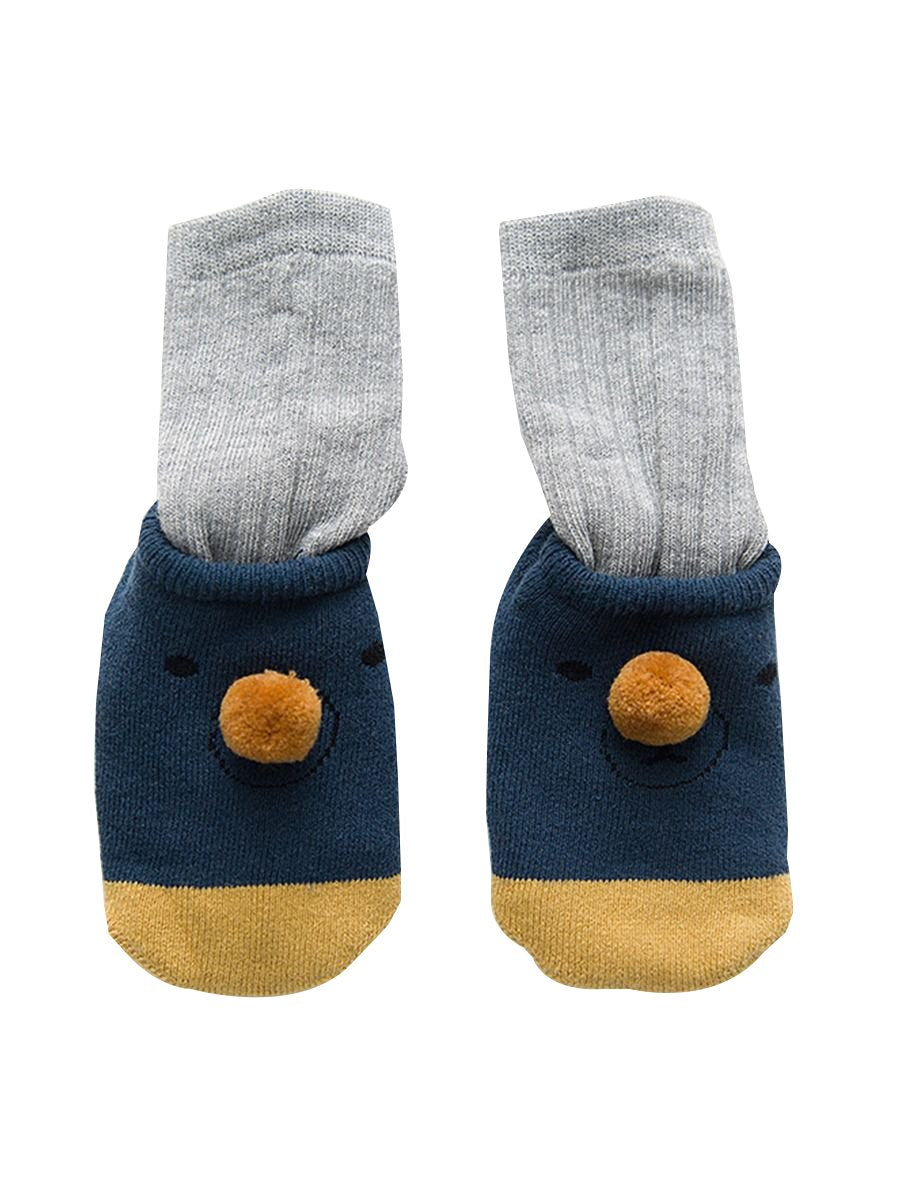 2 Pairs Cartoon Bear Detachable Socks Set for Baby Toddler Boys and Girls - dianjiang-